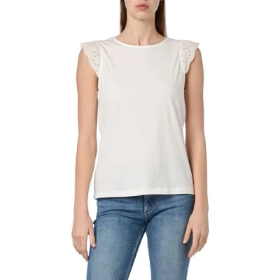 Afbeelding van Vero Moda Maternity Vmmemily Gathering Tshirt print, Dames, Maat: XS, Snow white