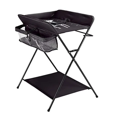 Afbeelding van inklapbare luiertafel voor baby&#039;s, kinderen, massagestoel met kussen, aankleedkussen, draagbare wikkelcommode, mobiele tassen