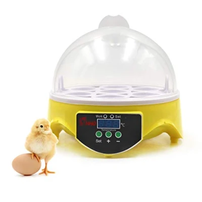 Afbeelding van broedbak voor eieren, met eierdraaiwiel, intelligente temperatuurregeling, incubator digitaal led display, geschikt kippen, eenden en kwartels