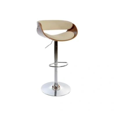 Afbeelding van Dkd Home Decor Kruk Bruin Crème Walnoot 54 X 53 101,5 Cm