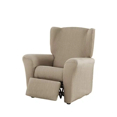 Afbeelding van Estoralis Berta Fauteuil cover modern design elastische linnen stof voor relaxstoelen van 70 tot 90 cm stoelbeschermer aanpasbaar aan alle soorten fauteuils