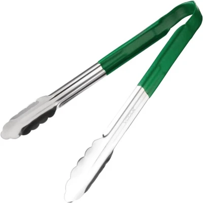 Afbeelding van Hygiplas kleurcode serveertang RVS groen 30cm