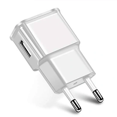 Afbeelding van EU plug Power Supply Travel Portable 5V Single USB Phone Charger Compatible With Android WhiteNone *