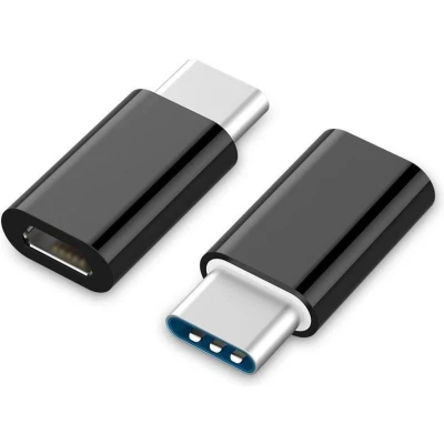 Afbeelding van Verloopstuk Adapter Micro USB 2.0 naar C Zwart