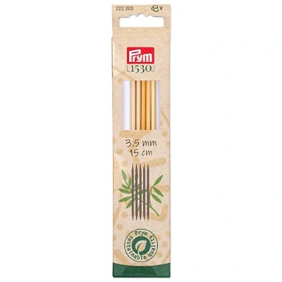 Afbeelding van Prym 1530 Dubbele puntige bamboe (15 cm, 3,50 mm) naald 1 Stuk