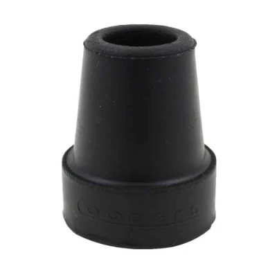 Afbeelding van 4x Echte Coopers 19mm 3/4 &quot;Zwarte Rubber Adereindhulzen Voor Wandelstokken