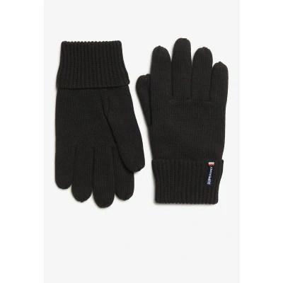 Afbeelding van Superdry Mannen Essential Logo Gebreide Handschoenen Zwart Grootte: 1SIZE