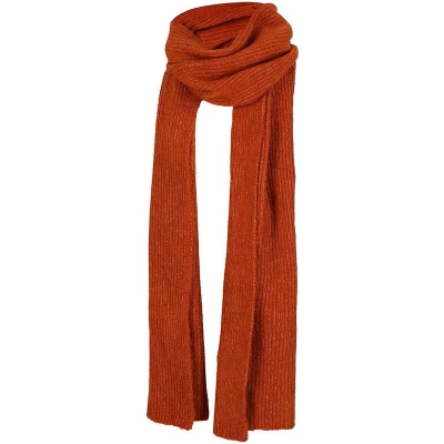 Afbeelding van Sarlini Sjaal Dames Ribbed One Size Midden Bruin