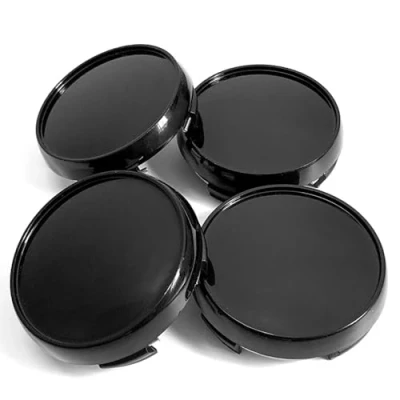 Afbeelding van 4 Stuks Auto Naafdoppen voor VW EOS 2006 2016,65mm wielnaafdoppen naafdoppen,Wielcentrum Naafdop Covers Beschermers Wielnaafafdekking,B black