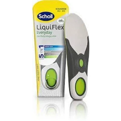 Afbeelding van Scholl LiquiFlex comfortabele inlegzolen, extra ondersteuning L, meer vulling door traagschuim en van de voetboog, 1 x 2 stuks