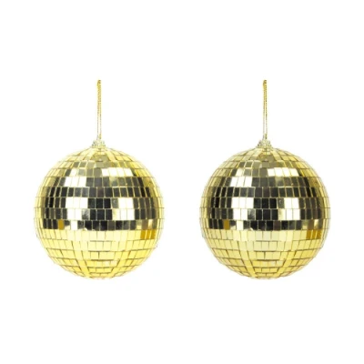 Afbeelding van Discoballen goud 10cm (2st)
