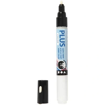 Afbeelding van Plus color verfmarker 1 2 mm off white