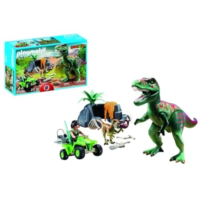 Afbeelding van PLAYMOBIL T Rex dinosaurus aanval P 71588