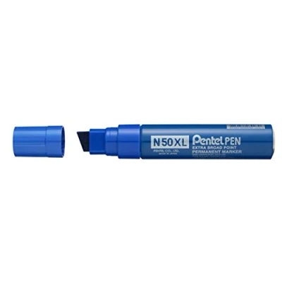 Afbeelding van Pentel N50XL C Beitel Tip Permanente Marker Blauw (Pack van 6)