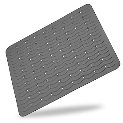 Afbeelding van RIDDER douchemat, Playa, donkergrijs, hypoallergeen, Made in Germany, duurzaam, recyclebaar, wasbaar, pvc vrij