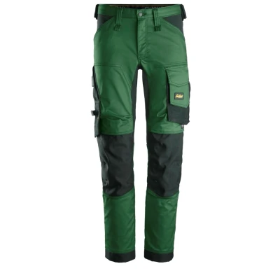 Afbeelding van Snickers AllroundWork Stretch Werkbroek Groen Zwart 208
