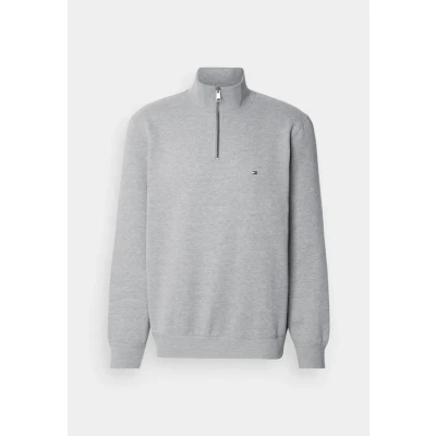 Afbeelding van Tommy Hilfiger Essential ZIP Sweater, Heren, Maat: XS, Medium grey heather