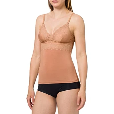 Afbeelding van Skiny dames spaghettishirt, Brons, 42