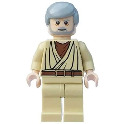 Afbeelding van LEGO Star Wars minifiguur Obi WAN Kenobi vlees kleuren