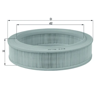 Afbeelding van Mahle Original Luchtfilter LX 81