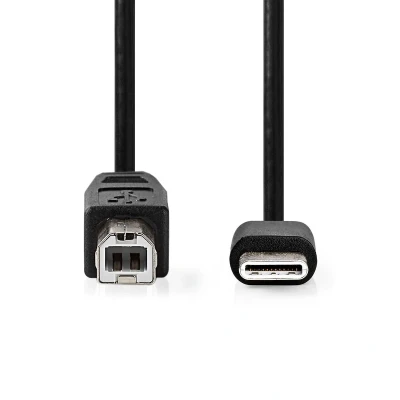 Afbeelding van USB C naar B kabel Nedis