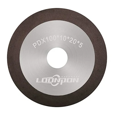 Afbeelding van Hars slijpschijf 100 x 10 20 5 mm, korrelschijf van 320 voor het slijpen hardmetalen en legeringen