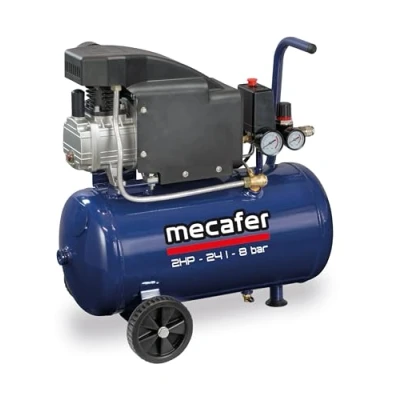 Afbeelding van Compressor MECAFER 425793 Blauw 24 L 2PK 8 bar