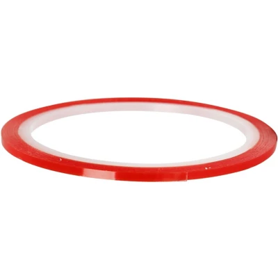 Afbeelding van Creotime dubbelzijdig klevend power tape 10 m x 3 mm rood