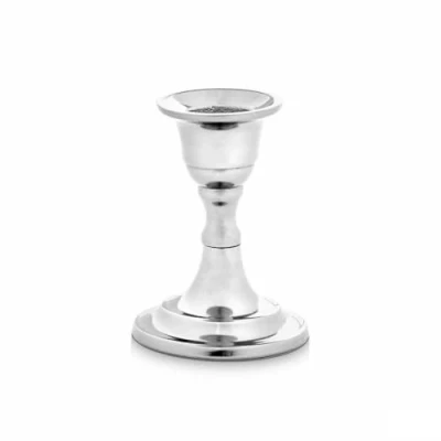 Afbeelding van Gift Decor Kroonkandelaar Zilverkleurig Aluminium 4,5 X 9 6 Cm (24 Stuks)