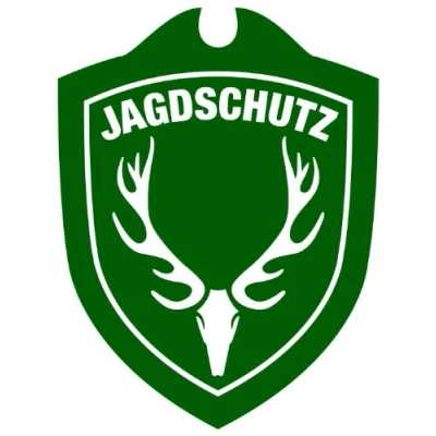 Afbeelding van Waidmannsbruecke Jachtbescherming Hubertushirsch autoschild, WALD groen, One Size
