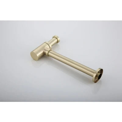Afbeelding van Saniclear Brass sifon geborsteld messing / mat goud