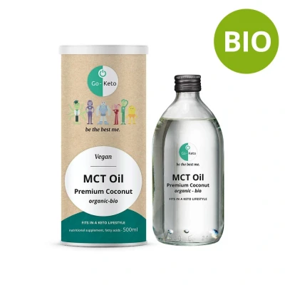 Afbeelding van Go Keto Bio Kokos MCT olie C8/C10 (500 ml)