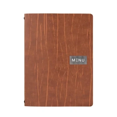 Afbeelding van Securit Leder Serie Ruga Bonded leather menukaart A4