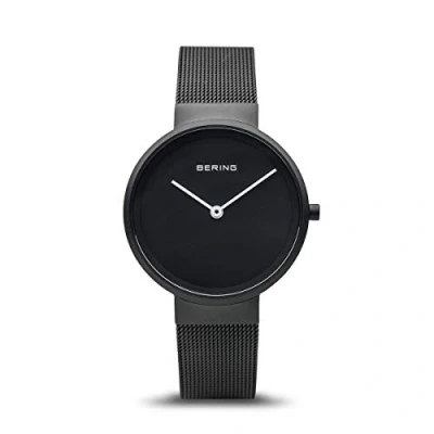 Afbeelding van BERING Dames Analoog Kwartshorloge, Met roestvrij stalen armband 14531 122, Zwart