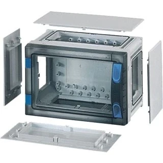 Afbeelding van Hensel lege behuizing ip66 bm1 276x186x186 wand dicht transparante deur fp 0141