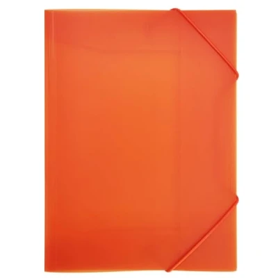 Afbeelding van RAYLU PAPER Map met elastische elastieken en kleppen, A4, documentenmap voor kantoor school, van 100% recyclebaar polypropyleen (A4, oranje)