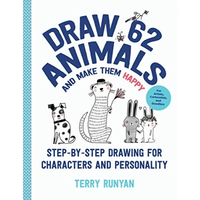 Afbeelding van Draw 62 Animals and Make Them Happy: Step by Drawing For Characters Personality Artists, Cartoonists, Doodlers: Volume 4