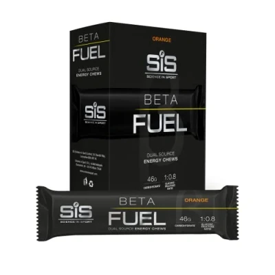 Afbeelding van Science in Sport BETA Fuel Bar 6 x 60g Orange Vegan energierepen met 45g koolhydraten, Heerlijke koolhydraatrepen als ideale energiebron voor krachttraining