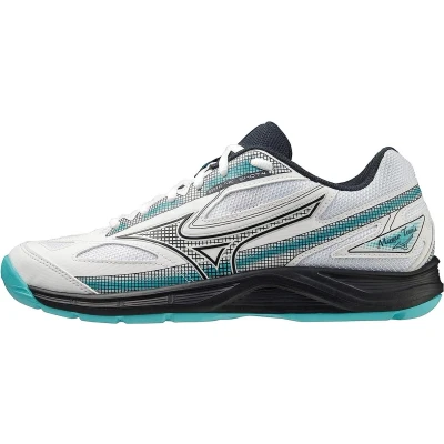 Afbeelding van Mizuno BREAK SHOT 4 tennisschoenen dames multicourt 61GR234420 wit/blauw