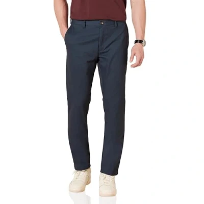 Afbeelding van Amazon Essentials Heren Slim fit Rimpelbestendige Platte Chino Pant Casual Broek,marineblauw,33W / 29L