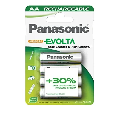 Afbeelding van Wentronic AA 2.05Ah NiMH 4 BL EVOLTA Panasonic Oplaadbare batterij Nikkel Metaalhydride (NiMH)