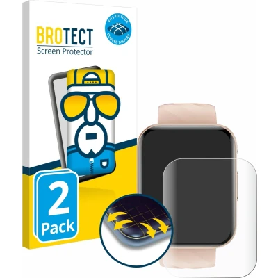 Afbeelding van BROTECT Volledig bedekkende screen protector, Smartwatch beschermfolie, Transparant