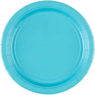Afbeelding van Bord caribbean blauw 23cm 8 stuks