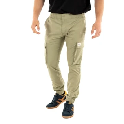 Afbeelding van Calvin Klein Jeans Cargobroek, Heren, Maat: 28, Laurel oak