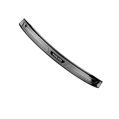 Afbeelding van 1 Stuk Auto Achterbumper Bumperbeschermer Voor Volvo XC60 2018 2019 2020 2021 2022 2023 2024 Roestvrijstalen Achterbumperbeschermer Krasbestendige Accessoires,Black