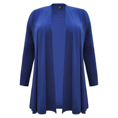 Afbeelding van YOEK vest DOLCE van travelstof donkerblauw