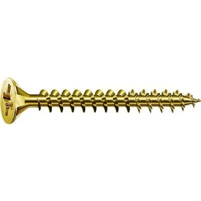 Afbeelding van SPAX Universele schroef, 3,0 x 16 mm, 1000 stuks, kruiskop Z1, verzonken kop, volledige schroefdraad, 4CUT, YELLOX A2L, 1081020300165