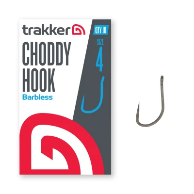 Afbeelding van Trakker Choddy Hooks Barbless Haakmaat 4 (10 Stuks) Karperhaken