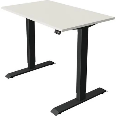 Afbeelding van Kerkmann Zit sta bureau Move 1 100x60cm wit antraciet poten elektrisch
