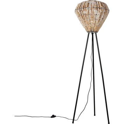 Afbeelding van QAZQA moti Oosterse Vloerlamp Staande Lamp 1 lichts H 140 cm Beige Woonkamer Slaapkamer Keuken